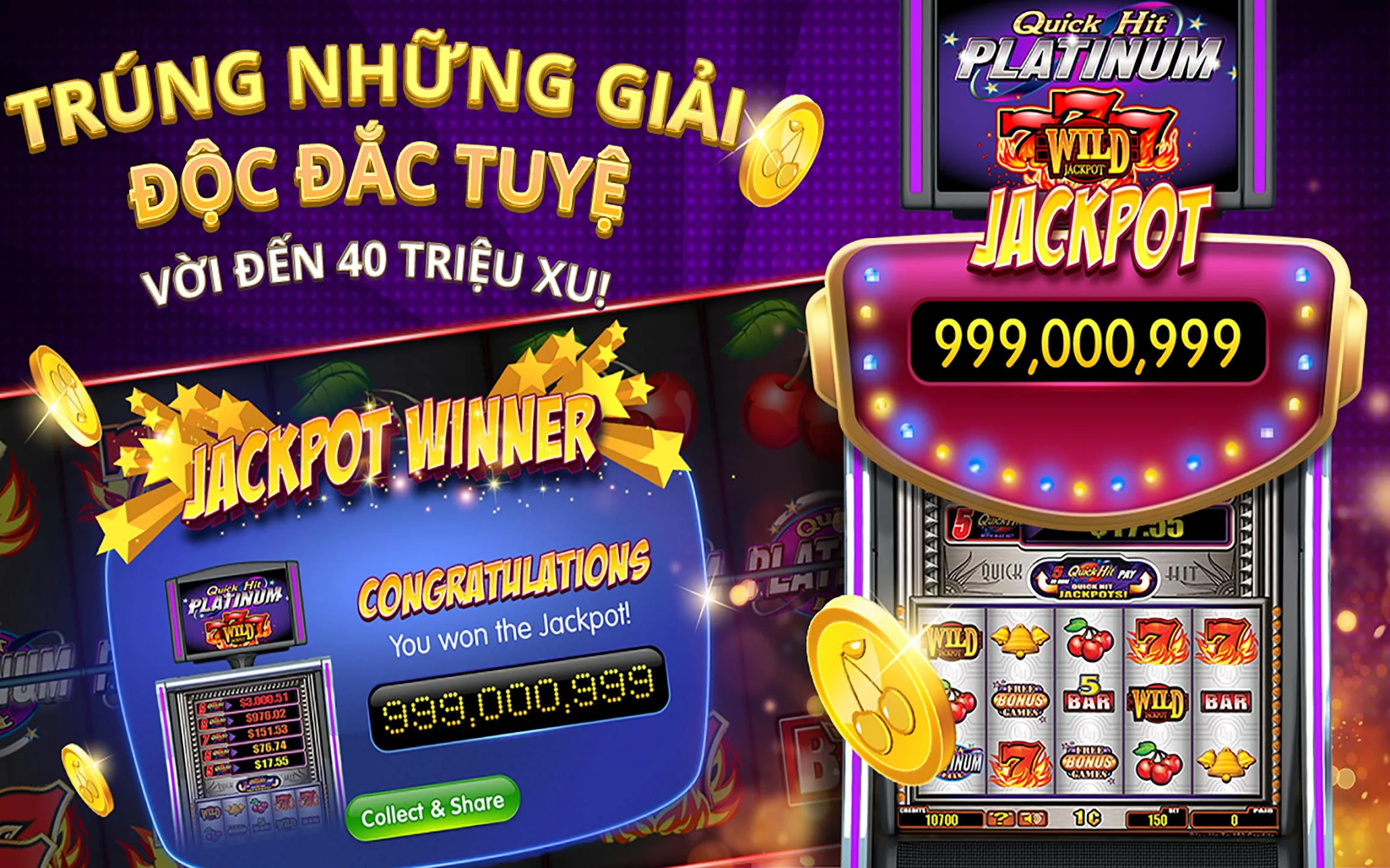 Ảnh chụp màn hình sảnh game Slots trên ứng dụng Winbet